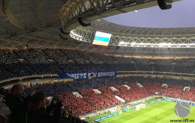 Россия – Аргентина. Стадионда ажойиб муҳит ташкиллаштирилди (фото)