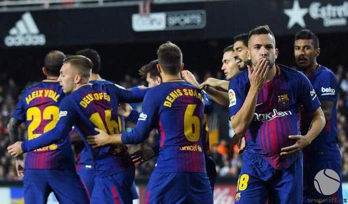 Ла-лига: «Барселона» ва «Валенсия» бир очкодан бўлишиб олишди