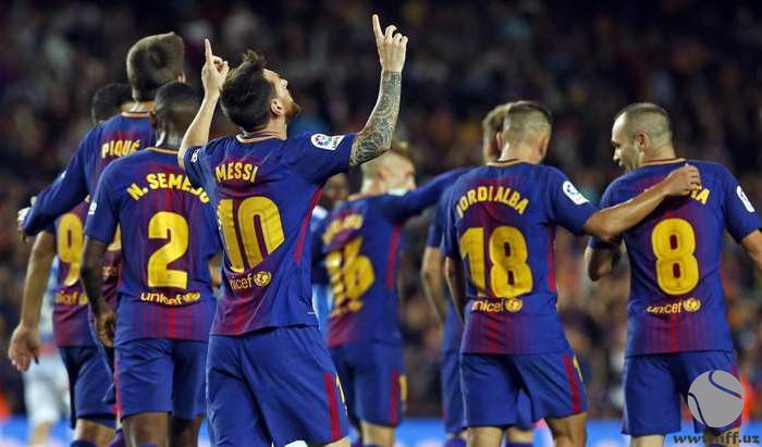 Ла-лига: «Барселона» ўз майдонида йирик ғалабага эришди