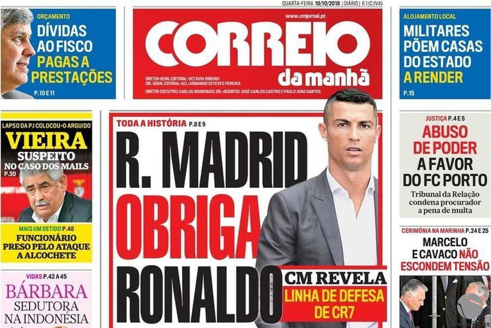 «Реал» Португалиянинг энг машҳур газеталаридан бирини судга берди