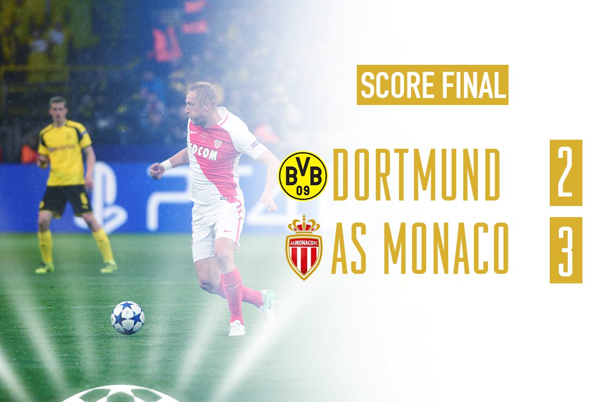 «Монако» на выезде обыграл «Боруссию» Дортмунд
