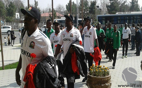 Кения олимпия терма жамоаси Андижонда катта тантана билан кутиб олинди