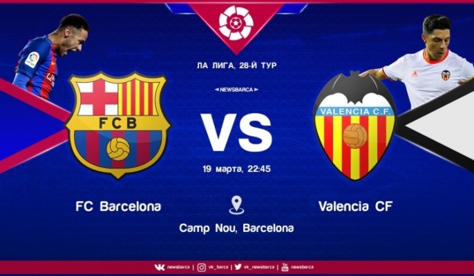 «Барселона» – «Валенсия». Таркиблар маълум! 