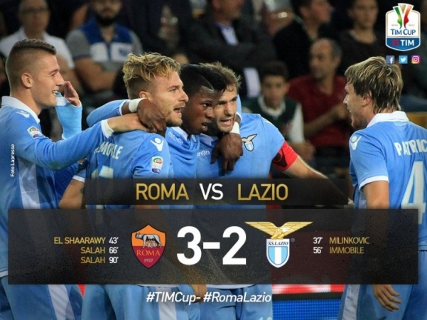 «Рома» обыграла «Лацио», но в финал Кубка не прошла
