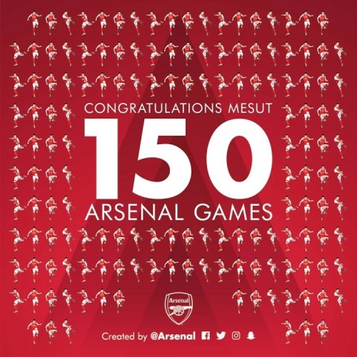 Месут Озил проведёт 150-й матч за «Арсенал»