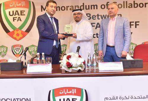 Президент ФФУ Умид Ахматджанов встретился с руководством футбольной ассоциации ОАЭ