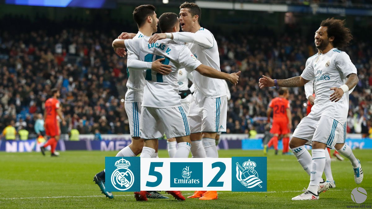 «Реал» Мадридда «Реал Сосьедад» дарвозасига бешта гол урди. Роналдудан хет-трик!